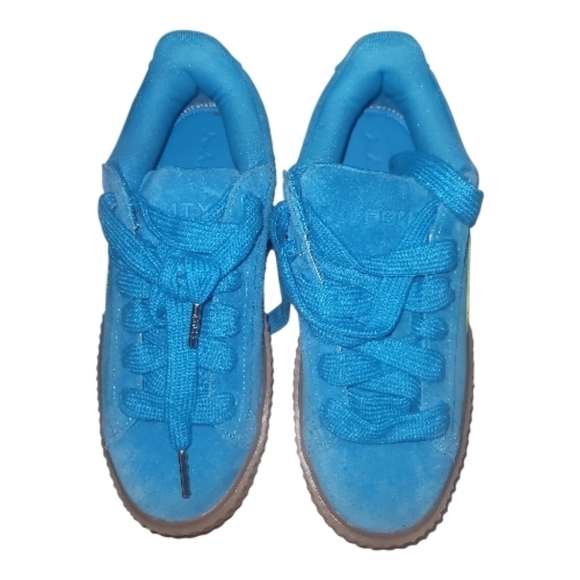 Fenty x PUMA Creeper Phatty sneakers Speed Blue/Lime Pow nwt 10 Rihanna - Picture 4 of 7